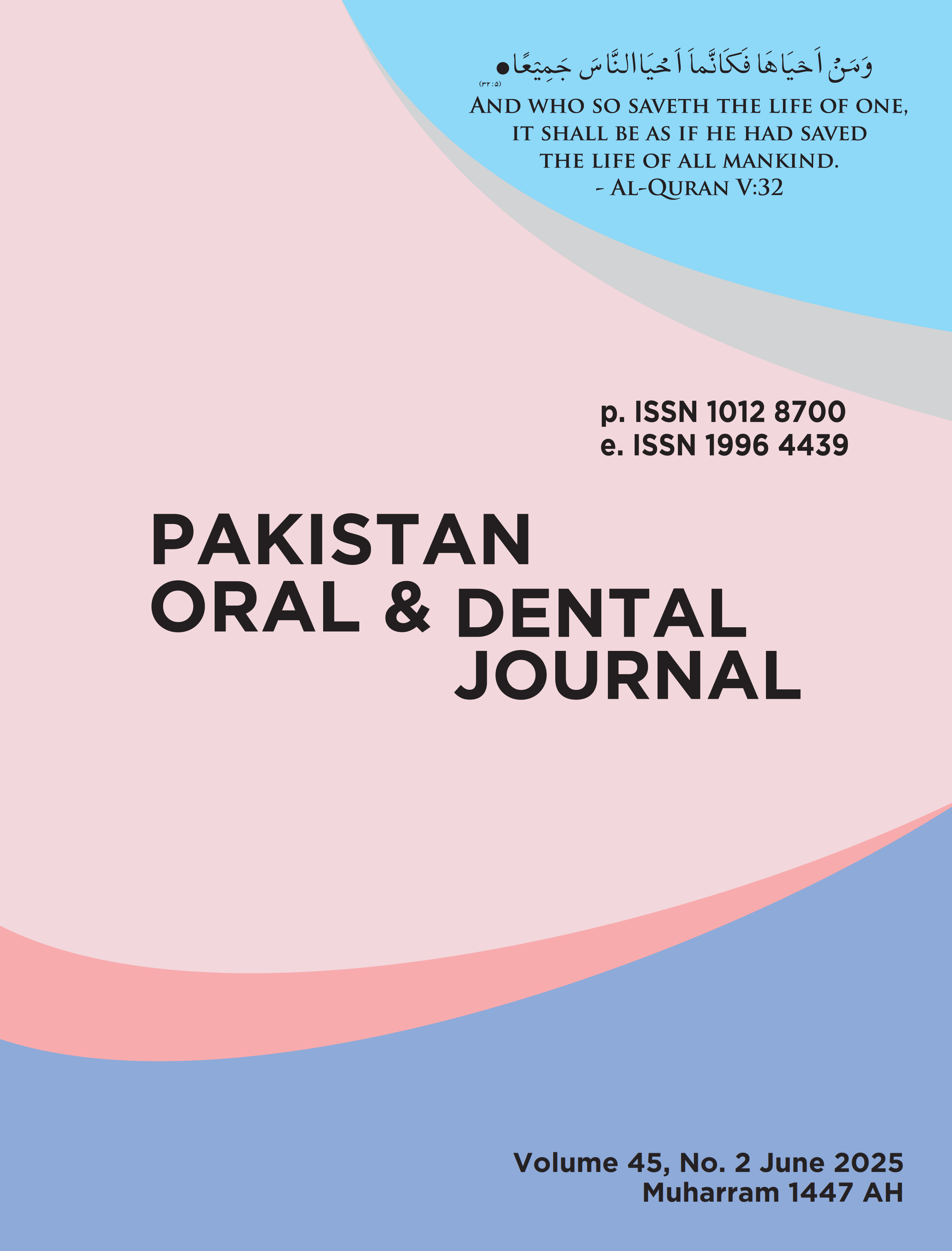 					View Vol. 45 No. 2 (2025): April-June 2025
				